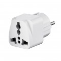 Adaptor stecher SUA China Marea Britanie Japonia Australia Noua Zeelanda Irlanda -> priza Europa (Romania) , culoare alb