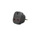 Adaptor stecher UK Marea Britanie Anglia Australia Noua Zeelanda Irlanda -> priza Europa (Romania) negru Adaptor stecher UK Marea Britanie Anglia Australia Noua Zeelanda Irlanda -> priza Europa (Romania) negru