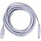Cablu pentru imprimanta, multifunctional , scaner, conectori USB A - USB B, alb sau negru Cablu pentru imprimanta, multifunctional , scaner, conectori USB A - USB B, alb sau negru