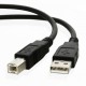 Cablu pentru imprimanta, multifunctional , scaner, conectori USB A - USB B, alb sau negru Cablu pentru imprimanta, multifunctional , scaner, conectori USB A - USB B, alb sau negru