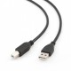 Cablu pentru imprimanta, multifunctional , scaner, conectori USB A - USB B, alb sau negru Cablu pentru imprimanta, multifunctional , scaner, conectori USB A - USB B, alb sau negru