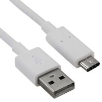 Cablu de transfer date USB - USB Type-C (culoare alba) Cablu de transfer date USB - USB Type-C (culoare alba)