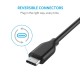 Cablu de transfer date USB - USB Type-C (culoare neagra) Cablu de transfer date USB - USB Type-C (culoare neagra)