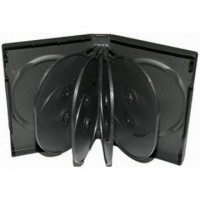 Carcasa 10 DVD neagra 33mm Carcasa 10 DVD neagra 33mm