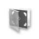 Carcasa CD dubla 10.4mm cu tavita neagra si fata transparenta tip jewel case