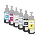 Set de 6 culori cerneala compatibila Epson sticlute 100ml - black cyan magenta yellow light magenta si light cyan (negru albastru rosu galben turcoaz roz) Set de 6 culori cerneala compatibila Epson sticlute 100ml - black cyan magenta yellow light magenta si light cyan (negru albastru rosu galben turcoaz roz)