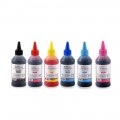 Set de 6 culori cerneala Epson Agfa Photo in flacoane de cate 100ml cu capac picurator- black, cyan, magenta, yellow, light cyan, light magenta) (negru, albastru, rosu, galben, turcoaz, roz)