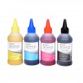 Set de 4 culori cerneala de SUBLIMARE Agfa Photo in flacoane de cate 100ml - black cyan magenta yellow (negru albastru rosu galben)
