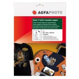 Hartie pentru transfer termic pe tricouri negre AGFA format A4 175g/mp - pachet 5 coli Hartie pentru transfer termic pe tricouri negre AGFA format A4 175g/mp - pachet 5 coli