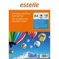 Hartie lucioasa A4 autocolanta 135g/mp- etichete autoadezive - pachet 50 coli