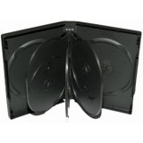 Carcasa 8 DVD neagra 27mm Carcasa 8 DVD neagra 27mm