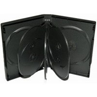Carcasa 8 DVD neagra 27mm Carcasa 8 DVD neagra 27mm
