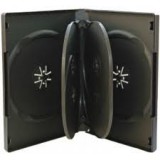 Carcasa 6 DVD neagra 22mm Carcasa 6 DVD neagra 22mm